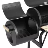 Kép 5/6 -  2in1 faszenes BBQ grill és smoker 