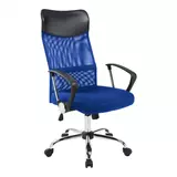 Kép 1/2 - Ergonomikus irodai szék magasított háttámlával, kék