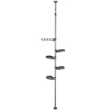 Kép 1/3 - Teleszkópos virágtartó, szürke, 230-290cm