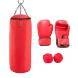 Kép 1/4 - Junior box szett, 8-as kesztyűvel, piros