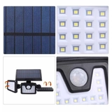 Kép 2/3 - Elforgatható napelemes lámpa, 3 paneles, 1500lm