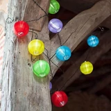 Kép 1/4 - Party lampion, 10 LED-es, elemes