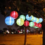 Kép 4/4 - Party lampion, 10 LED-es, elemes