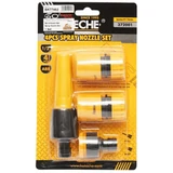 Kép 2/2 - Hoteche locsoló szórófej és csatlakozó szett, ABS, 1/2", 4db