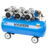 Kép 1/3 - Hyundai HYD-100F csendes, olajmentes kompresszor, 2.25kW, 100L, 8bar