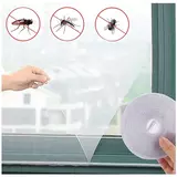 Kép 2/2 - Basic öntapadós szúnyogháló ablakra, fehér, 150x180cm