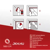 Kép 2/3 - Szúnyogháló rögzítőszalag, fekete, 5.6mx9mm