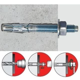 Kép 2/3 - Alapcsavar, acéldübel 8x80mm, 2db