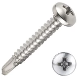 Kép 1/3 - Önmetsző lemezcsavar, D-fejű, horganyzott, 4.8x45mm, 20db