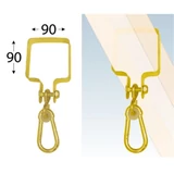Kép 2/2 - Hintahorog (karabiner) bilinccsel, 90x90mm