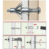 Kép 2/2 - Molly gipszkarton tipli, fém, M6x71mm, 2db