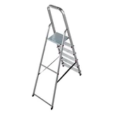 Kép 2/7 - Krause háztartási alu létra 5+1 fokos fellépővel, 150kg