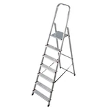 Kép 2/7 - Krause háztartási alu létra 6+1 fokos fellépővel, 150kg