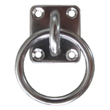 Kép 1/3 - Kötélkarika bliszterben, talpas, INOX, 6mm, 40x40mm