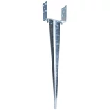 Kép 3/3 - Állítható beüthető oszloptalp, tűzihorganyzott, 70-120x65x750/2mm, (ET)