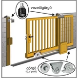 Kép 3/3 - Tolókapu vezetőgörgő, M14 poliamid, D=40mm, ET