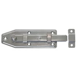 Kép 1/2 - Tolózár ütközővel, E gombos, INOX, 80x30mm