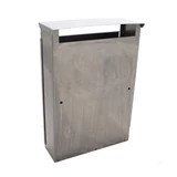 Kép 3/4 - Kültéri, álló, felnyíló postaláda névtartóval "Minima", inox, 21x31cm