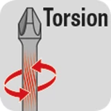 Kép 7/7 - KWB 122330 TORSION bitek, 50 mm T 30, T metszet