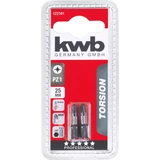 Kép 2/7 - KWB 122101 TORSION bitek, 25 mm PZ 1, PZ keresztemetszet