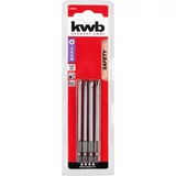 Kép 2/7 - KWB 129840 Torque Set BIZTONSÁGI bitkészlet 100 mm,  4, 6, 8, 10