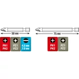 Kép 2/5 - KWB STANDARD CrV bit készlet 11 db flexibilis szárral