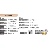 Kép 2/7 - KWB PROFI BIT-BOX SAFETY bit készlet 28 db övre csíptethető ISO 1173 