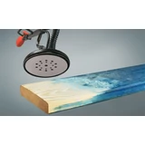 Kép 3/5 - KWB PROFI QUICK-STICK tépőzáras szilikon-karbid csiszolópapír festett felületre 5 db, 225 mm G40
