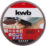 Kép 2/3 - KWB PROFI QUICK-STICK tépőzáras alu.oxid csiszolópapír fémre, fára 20 db, 125 mm G80