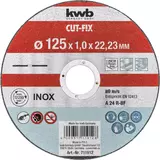 Kép 1/2 - KWB PROFI CUT-FIX® extra vékony vágókorong INOX, lemezacél, acélhoz 230 x 2 x 22 mm