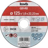Kép 1/2 - KWB PROFI CUT-FIX® extra vékony vágókorong INOX, lemezacél, acélhoz 125 x 1 x 22 mm