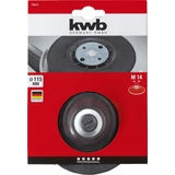 Kép 2/3 - KWB PROFI FLEXIBLE FIBER BACKING-PAD M14-es flexibilis gumitányér 115 mm  