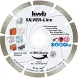 Kép 1/3 - KWB SILVER-Line DIAMOND szegmentált gyémánt vágókorong 115 x 22 mm