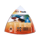 Kép 3/3 - KWB deltacsiszoló papír, GR60, 93x93mm