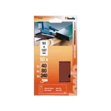 Kép 3/3 - KWB rezgőcsiszoló papír, vegyes szemcsés, 93x187mm, 10db
