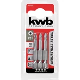 Kép 2/2 - KWB Industrial MRG PZ1 behajtó bit, acél, 50mm, 3db