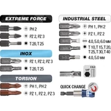 Kép 2/4 - KWB Profi MRG TQ60 STEEL kombinált bit készlet, 32 darabos