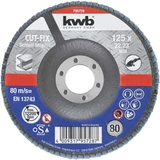 Kép 1/2 - KWB lamellás fémcsiszoló korong, G80, 125x22.23mm