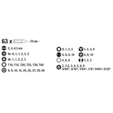 Kép 2/7 - KWB PROFI POWER-BOX SPECIAL bit, dugókulcs klt. (92db-os)