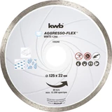 Kép 1/3 - KWB PROFI WHITE-LINE szegmentált gyémánt vágókorong 125x22mm