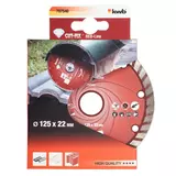 Kép 2/3 - KWB PROFI RED-LINE szegmentált gyémánt vágókorong 125x22mm