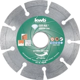 Kép 1/2 - KWB PROFI GREEN-LINE szegmentált gyémánt vágókorong 125x22mm