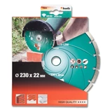 Kép 2/2 - KWB PROFI GREEN-LINE szegmentált gyémánt vágókorong 230x22mm