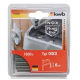 Kép 2/3 - KWB PROFI INOX tűzőgép kapocs 11,4x6mm (1800db)