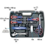 Kép 2/4 - KWB PROFI CrV szerszám klt. (40db-os)