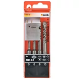 Kép 2/3 - KWB PROFI SDS PLUS betonfúró készlet 5-10 mm 110/180 mm (4db-os)