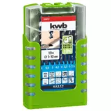 Kép 4/4 - KWB AKKU TOP ENERGY SAVING 10% HI-NOX HSS-M2 hengeres fúrószár klt. (19db-os)