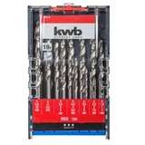 Kép 3/4 - KWB HSS hengeres spirálfúró klt. 1,0-10,0 mm (19db-os)