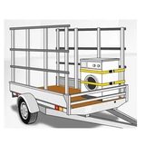 Kép 2/2 - KWB Profi minősített kampós rakományrözítő heveder, poliészter, 25x5000mm, 2db