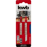 Kép 2/3 - KWB Profi HCS szúrófűrészlap, finom, 77x50mm, 2db